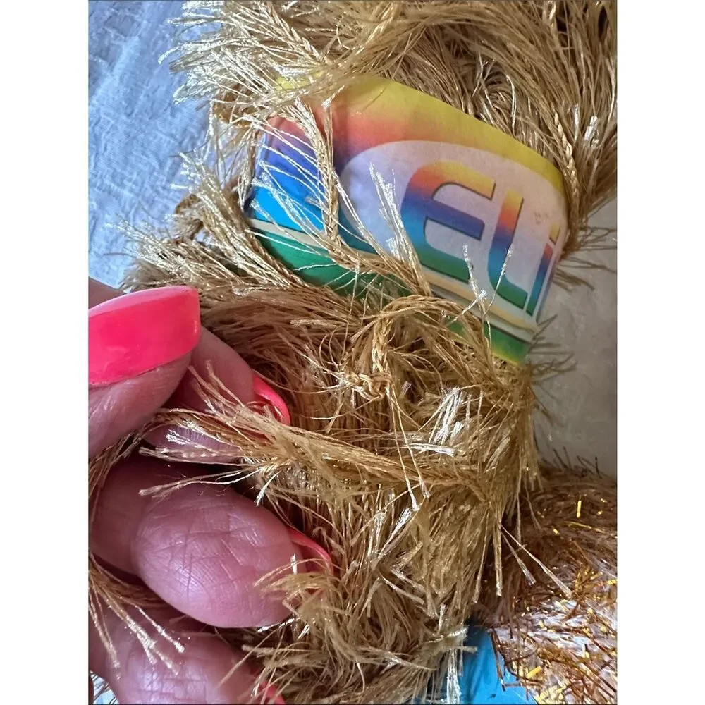 Yarn Bundle Gold Decorative Eyelash Party Yarn Multipack